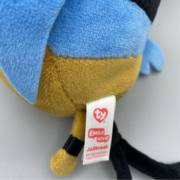 TY Beanie Baby 6" JAILBREAK the Emoji Movie Plush Stuffed Animal Toy - Picture 4 of 6